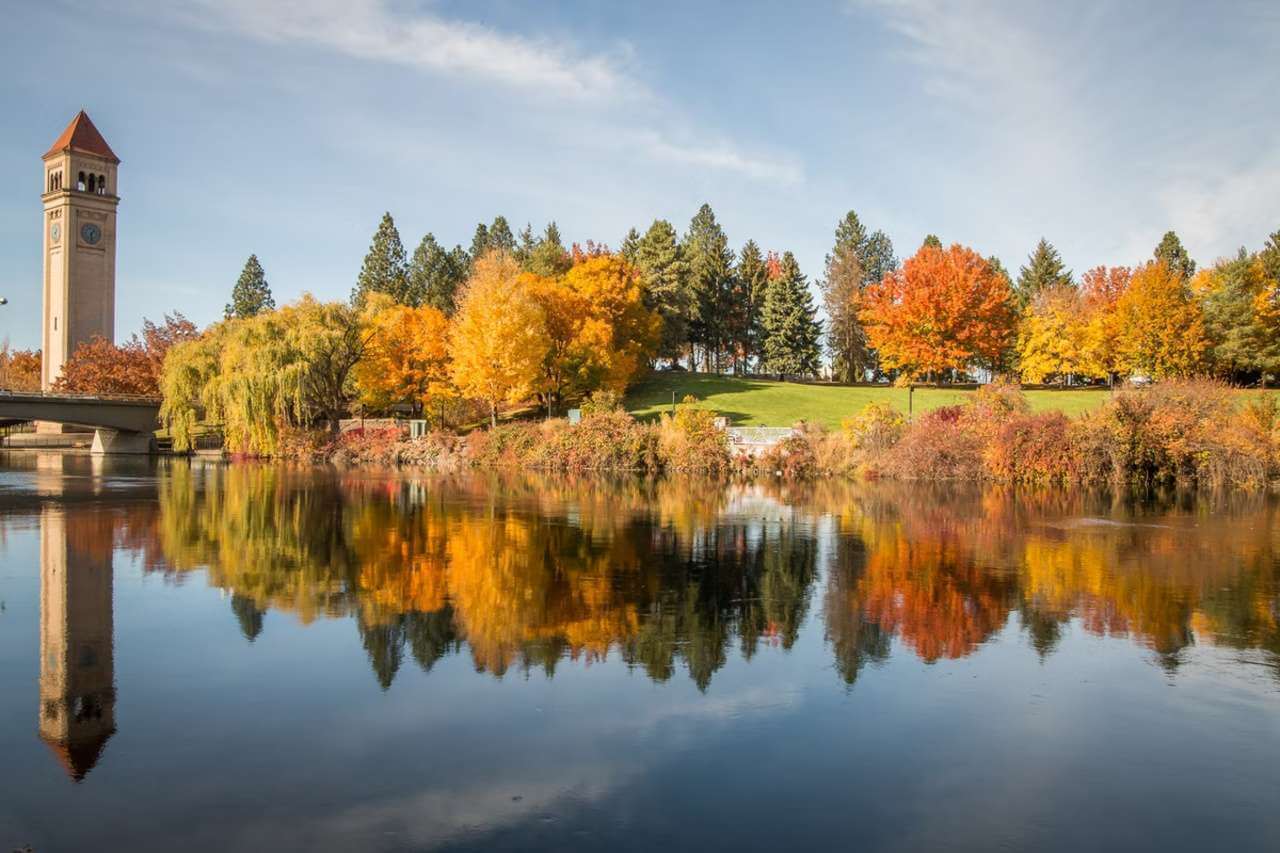 Riverfront Park in Spokane in the fall.