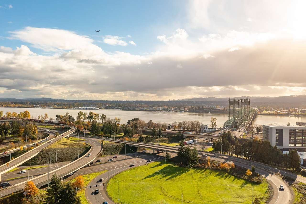 Aerial view of Vancouver Washington