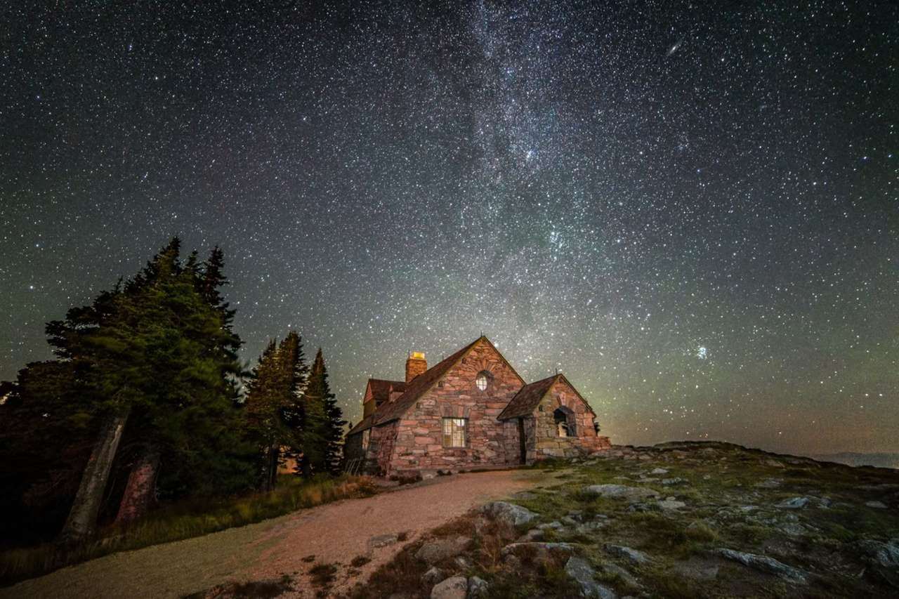 Visit House at night 