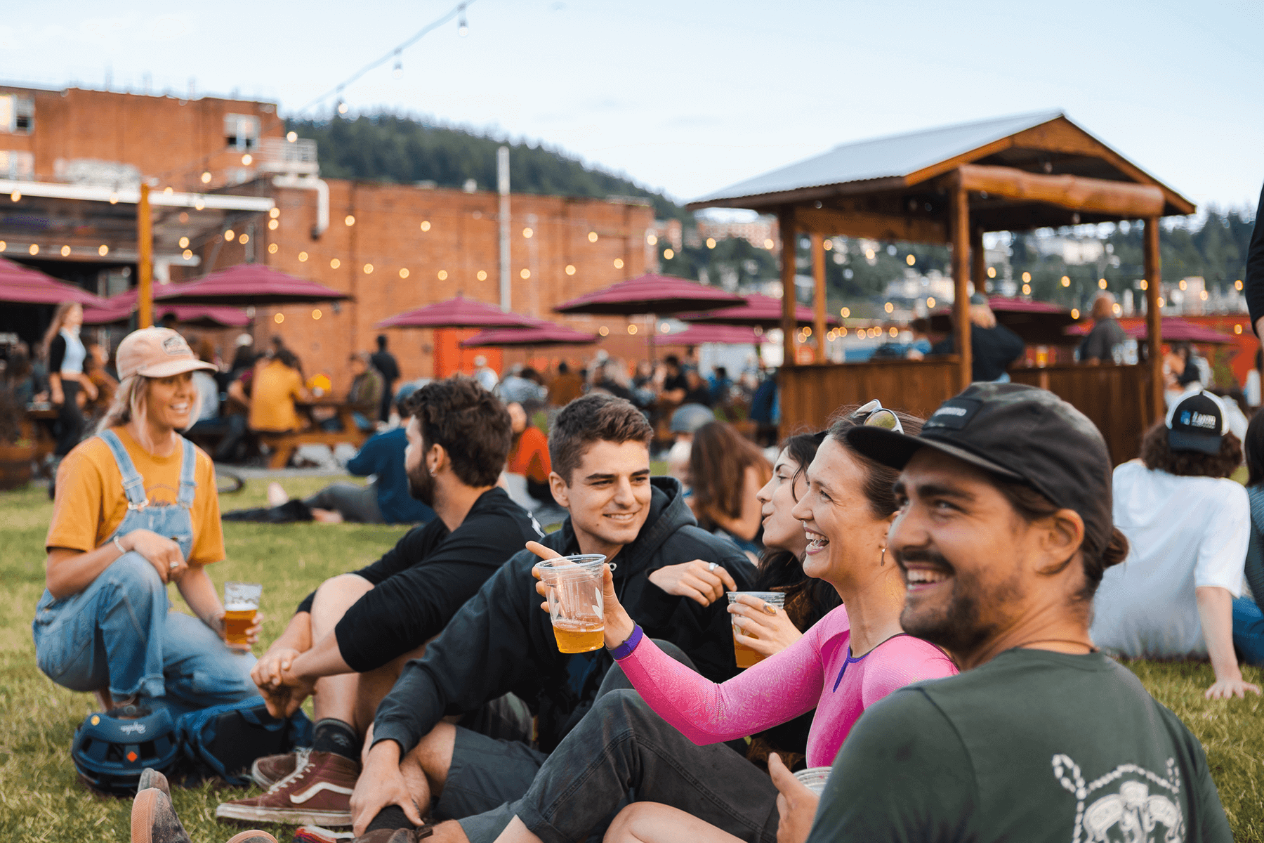Outdoor event at Trackside Brewing in Bellingham, WA.
