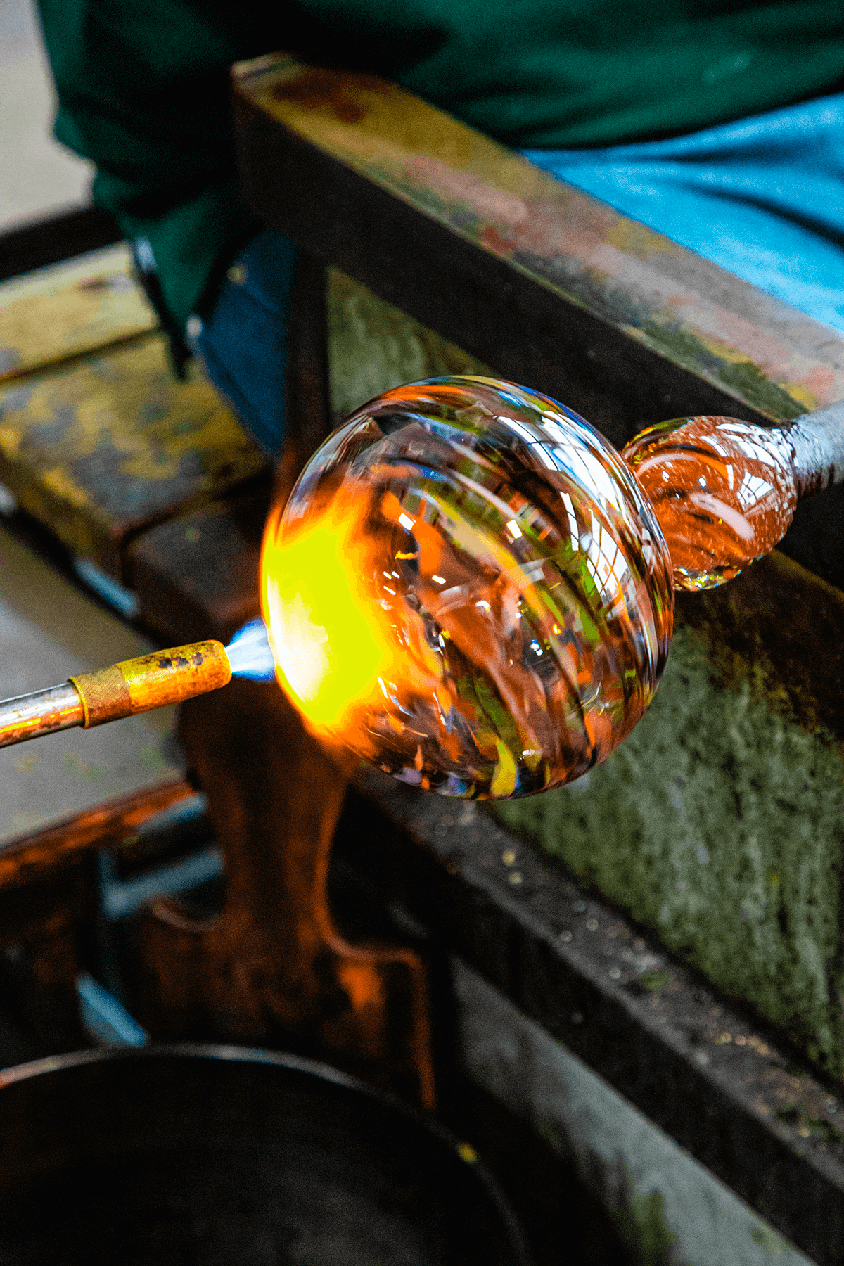 Glassblowing at Tacoma Glassblowing Studio.