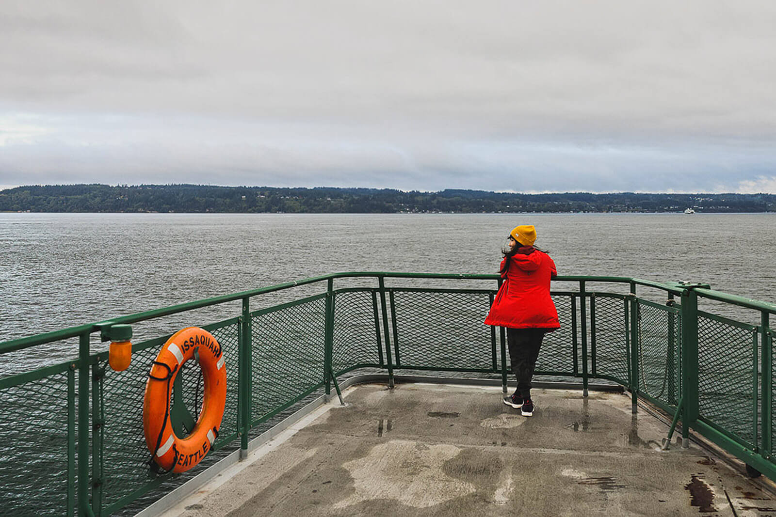 Esther from Local Adventurer taking the ferry between Mukilteo and Clinton, WA. 