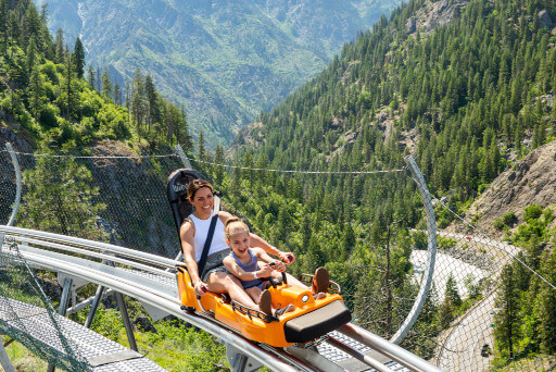 Alpine Coaster in the Leavenworth Adventure Park.