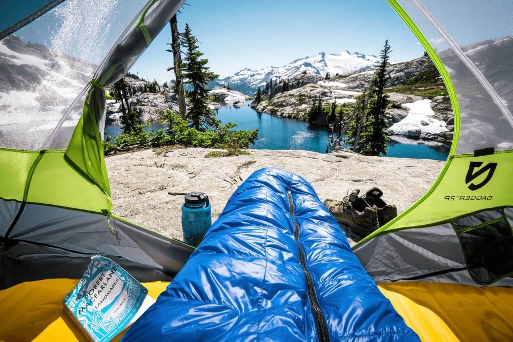 Camping site in the Alpine Lakes Wilderness in Chelan County.