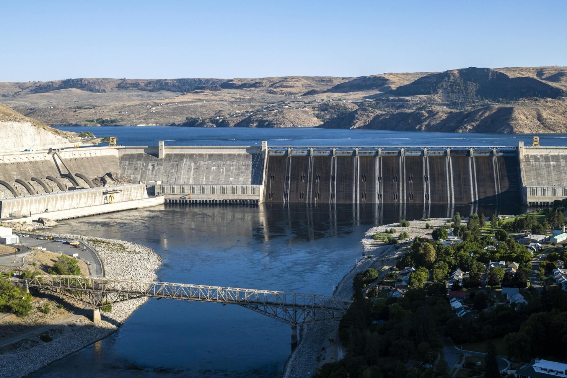 A view of the Grand Coulee Dam