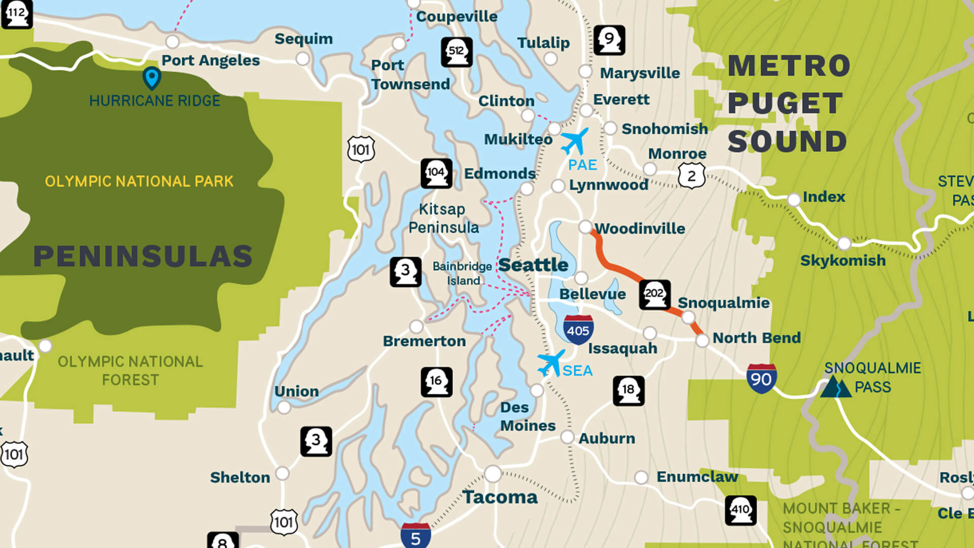 Map of Cascade Valley Heritage Corridor