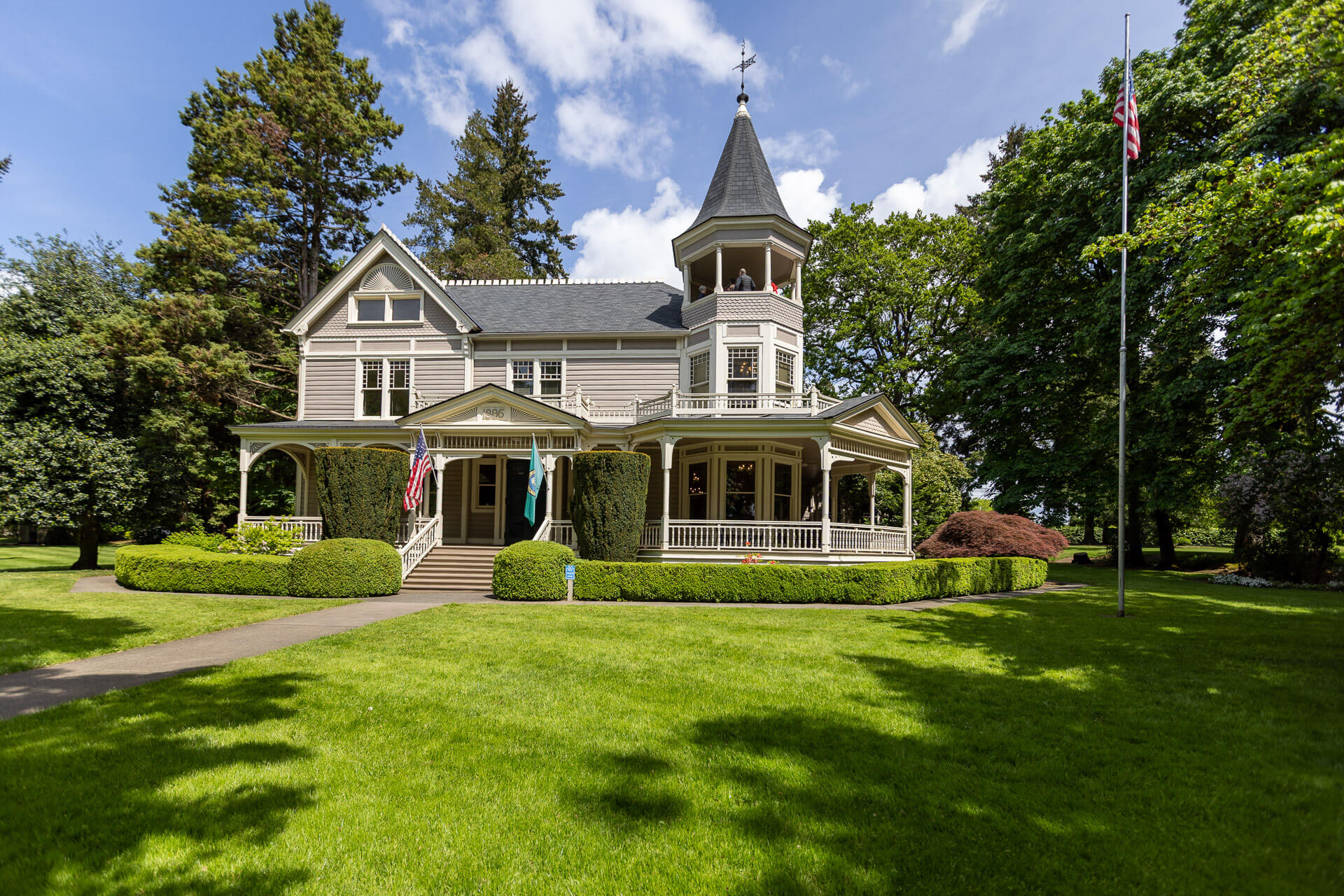 The exterior of the Marshall House in historic Vancouver Wa